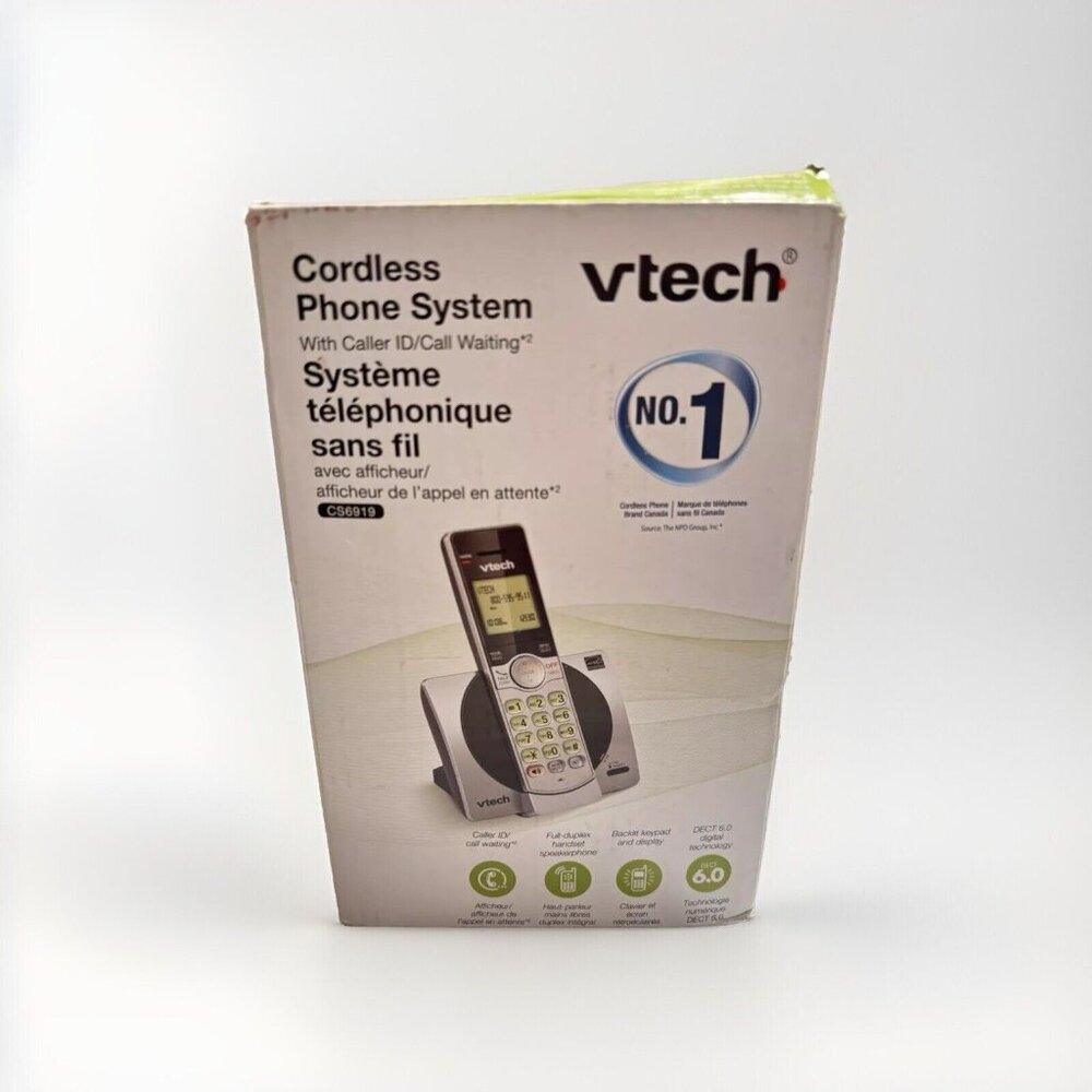 Vtech CS6919 Cordless Phone System with Caller ID and Call Waiting Features